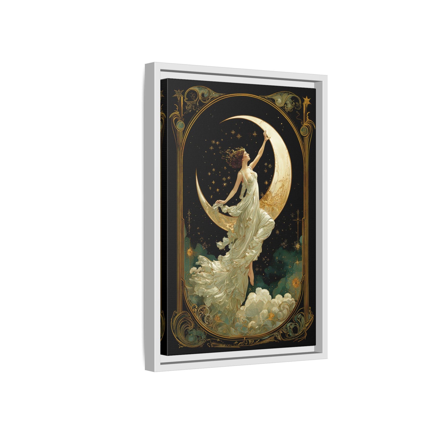 Framed Canvas - Moon Goddess Ascending