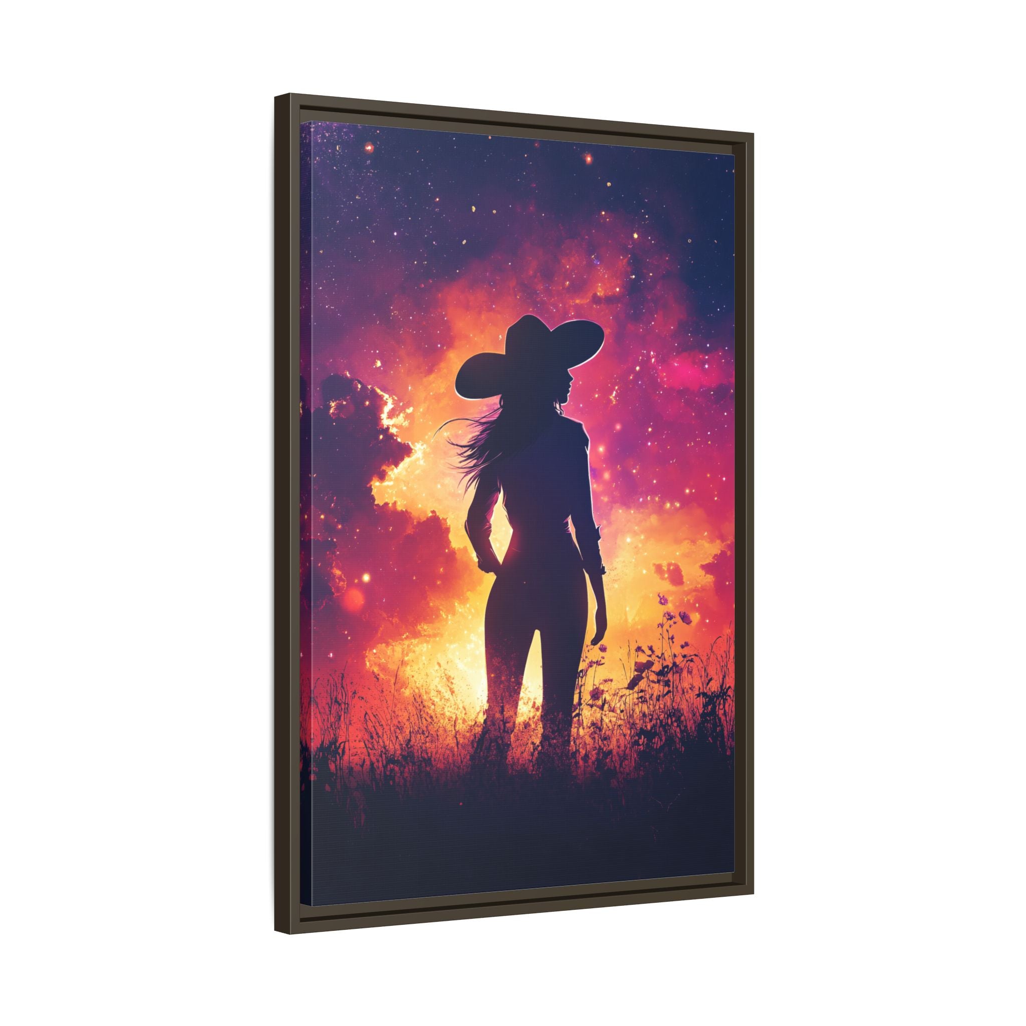 Framed Canvas - Cosmic Cowgirl