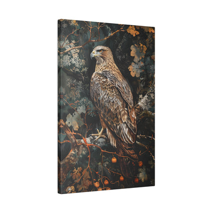 .75" Matte Canvas - Majestic Hawk in Autumn