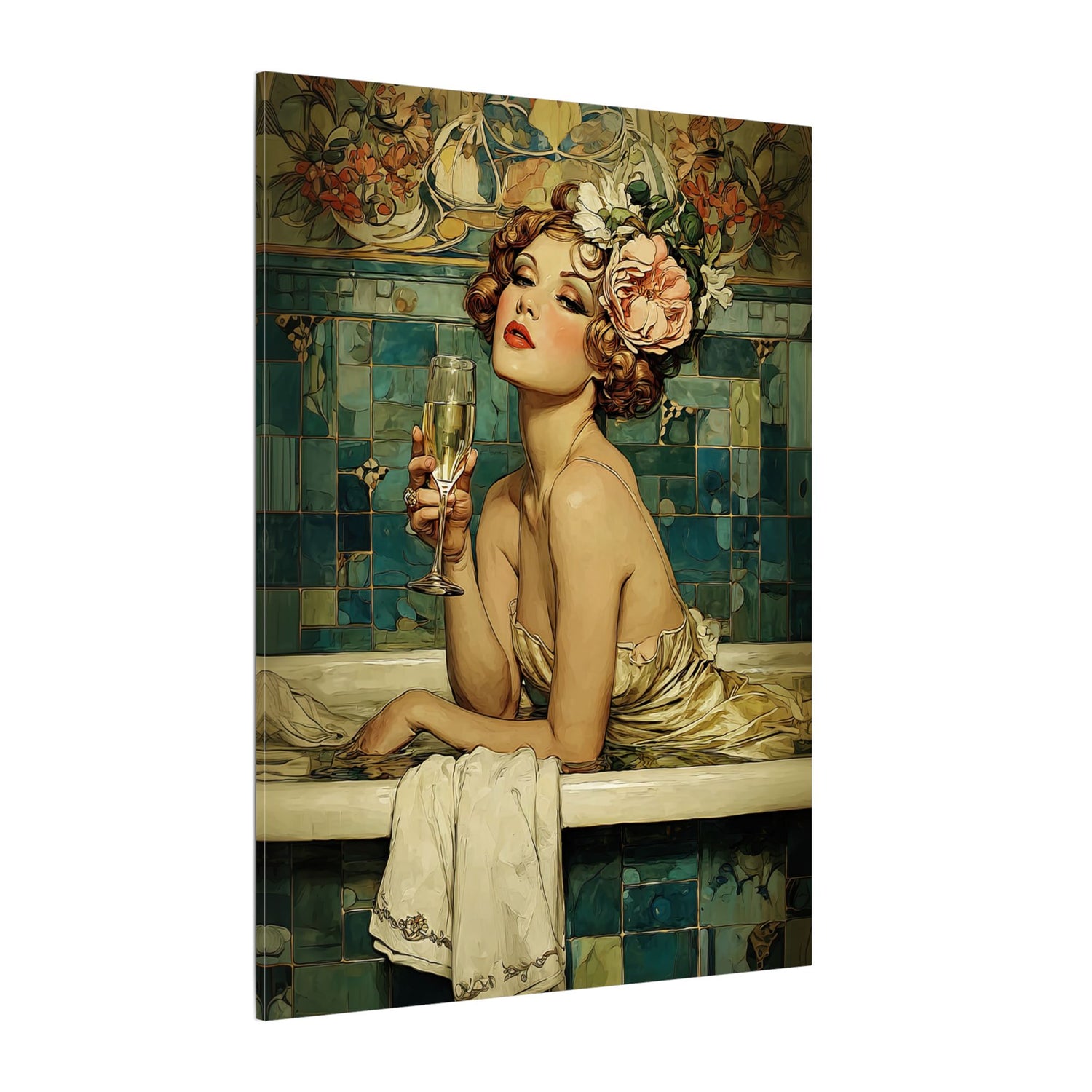 .75" Matte Canvas - Champagne Bathtub Coquette