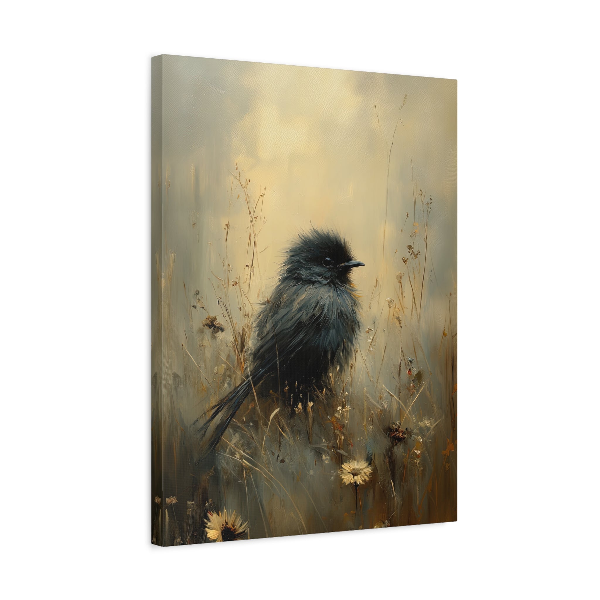1.25" Matte Canvas - Golden Meadow Bird
