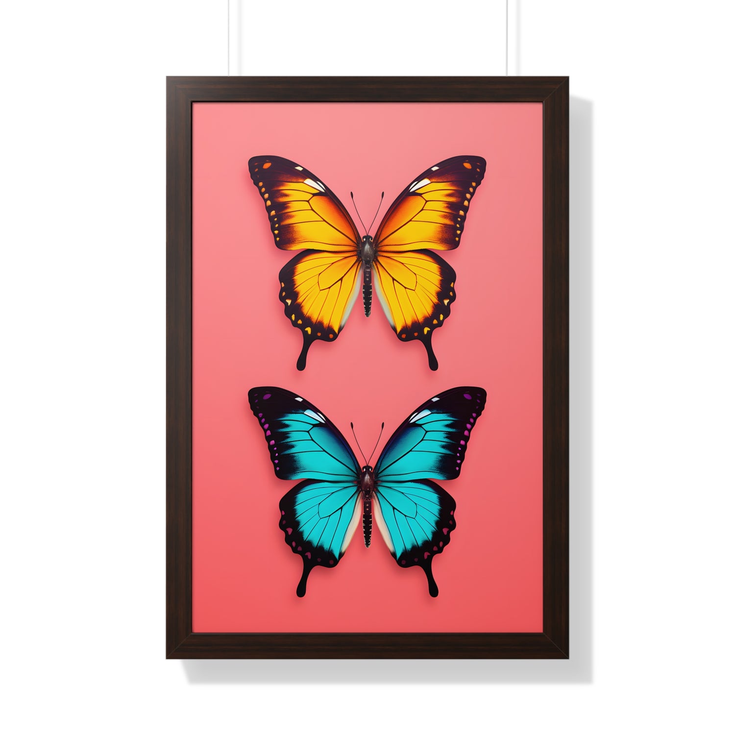 Framed Paper Print - Dueling Butterflies Wonder