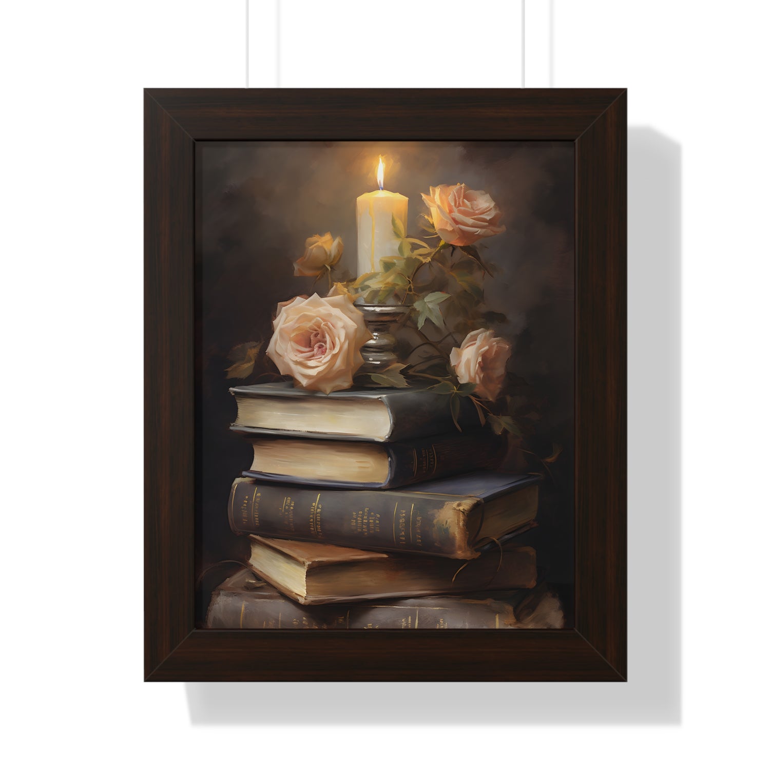 Framed Paper Print - Literary Rose Glow