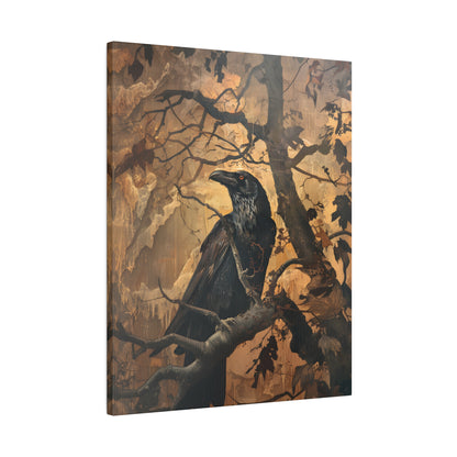 .75&quot; Matte Canvas - Majestic Raven&