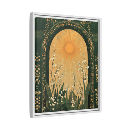 Framed Canvas - Lily of the Valley Archway
