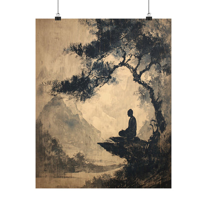 Mountain Tree Zen Silence