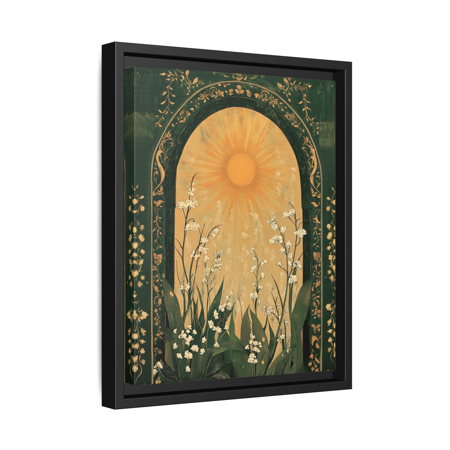 Framed Canvas - Lily of the Valley Archway