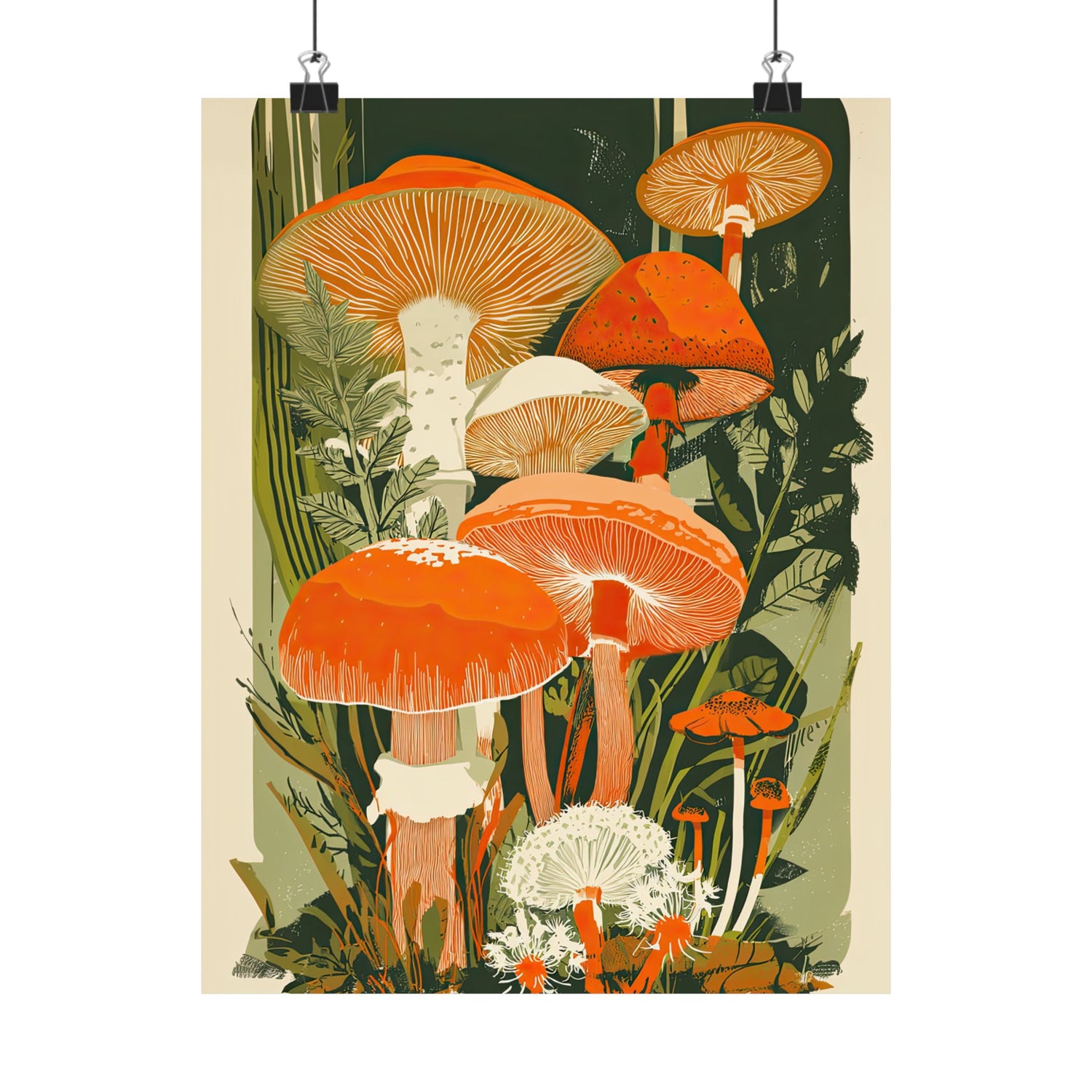 Groovy Woodland Mushrooms