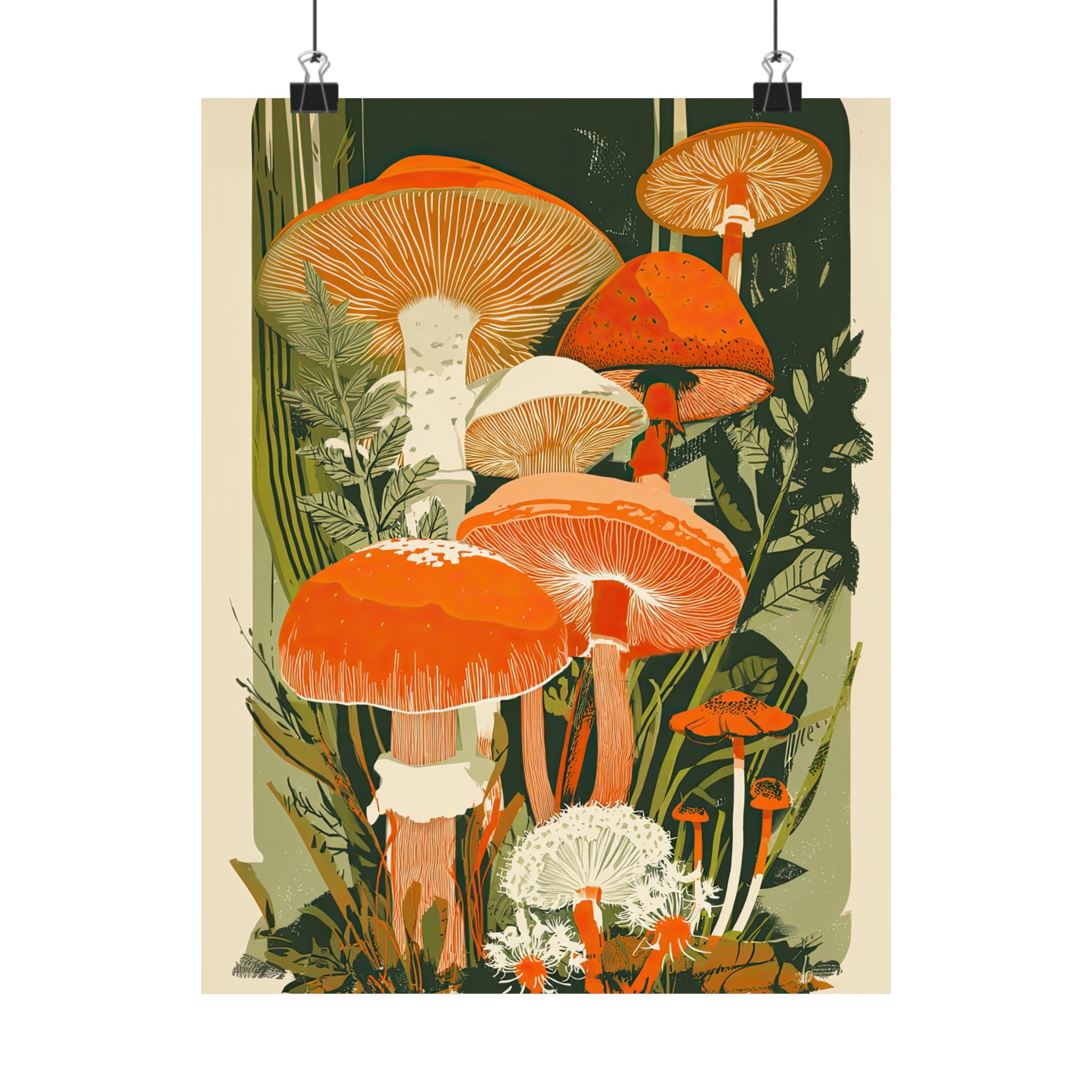 Groovy Woodland Mushrooms