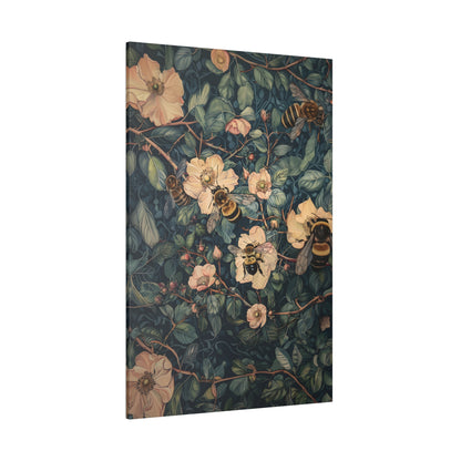 .75&quot; Matte Canvas - Buzzing Floral Symphony