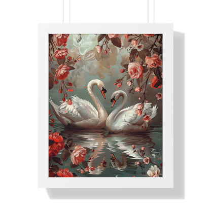 Framed Paper Print - Swans&