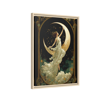 Framed Canvas - Moon Goddess Ascending