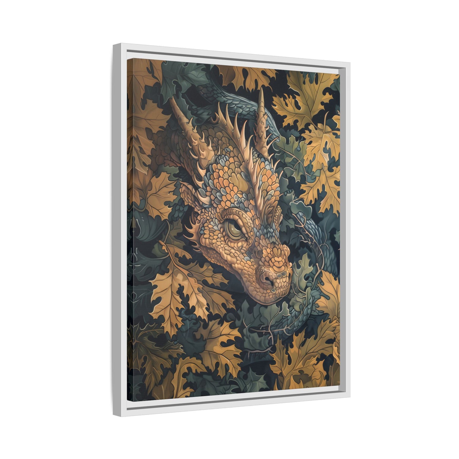 Framed Canvas - Enchanted Forest Dragon