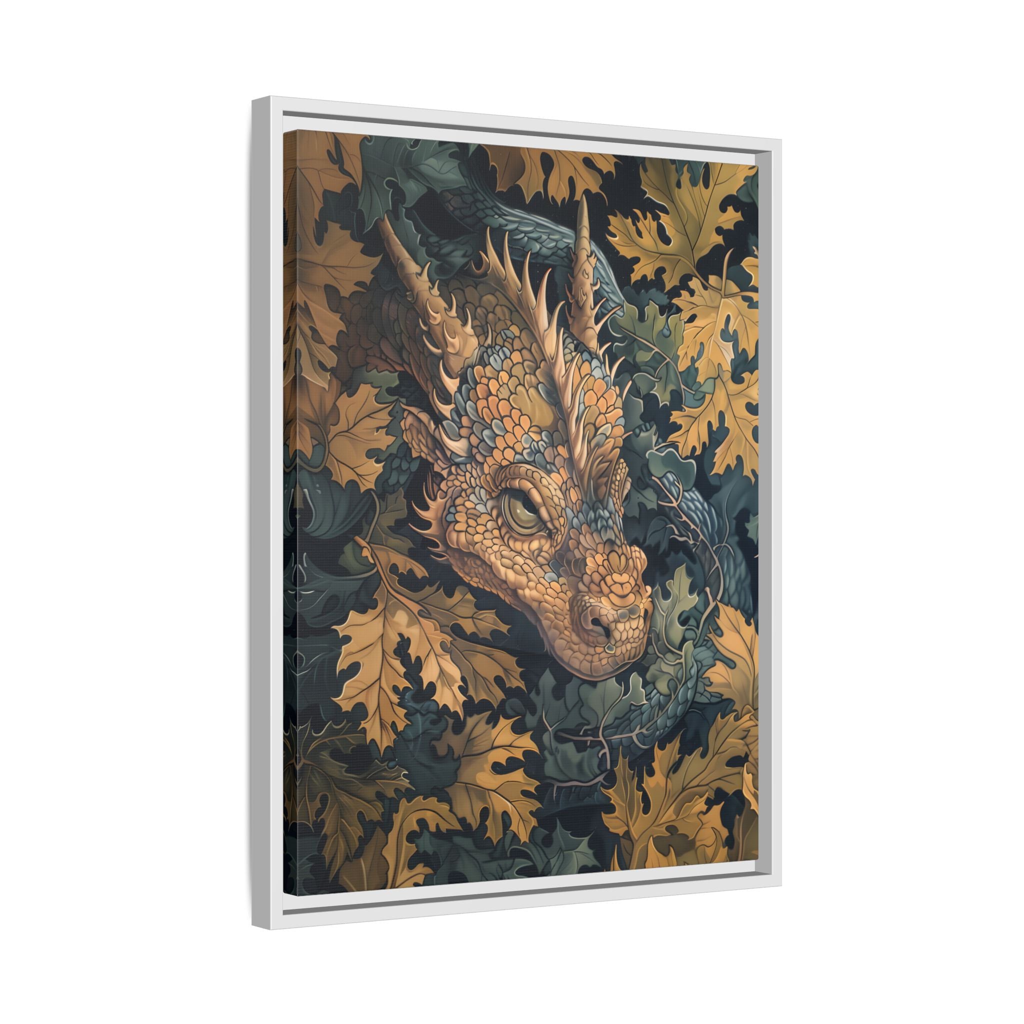 Framed Canvas - Enchanted Forest Dragon