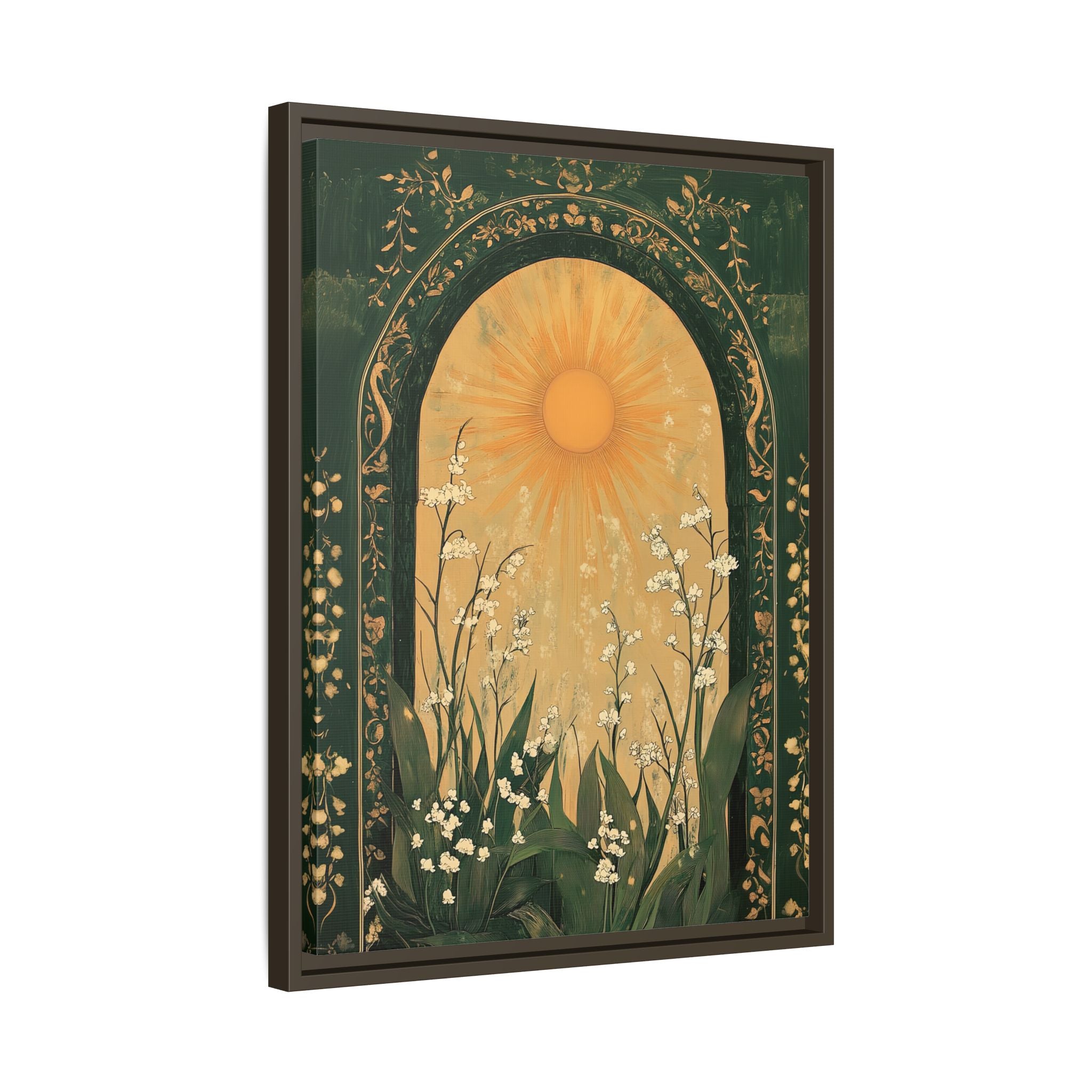 Framed Canvas - Lily of the Valley Archway