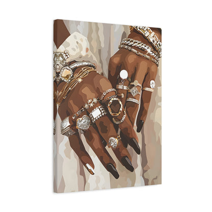 1.25" Matte Canvas - Layered Luxe Jewelry Hands