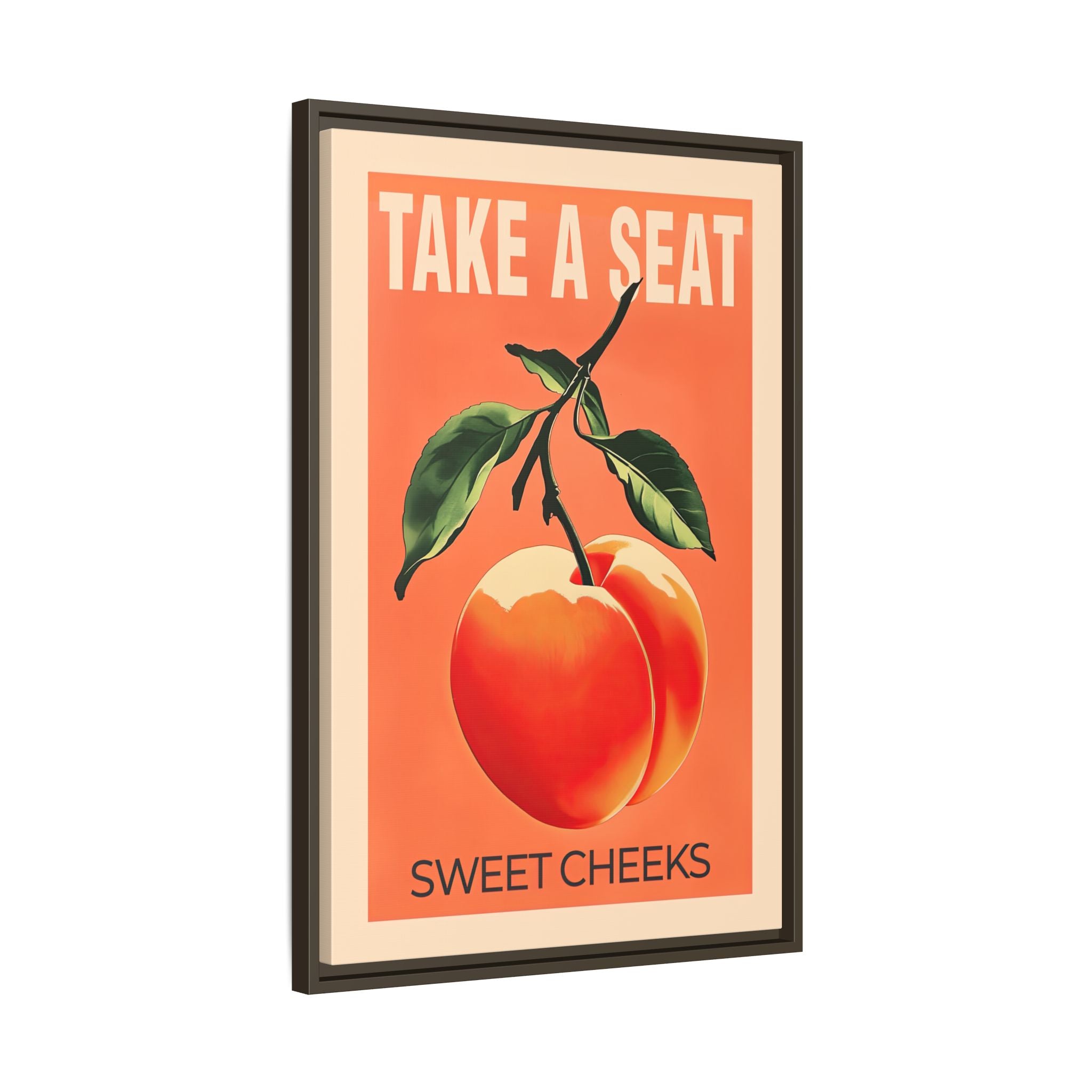 Framed Canvas - Sweet Cheeks Peach