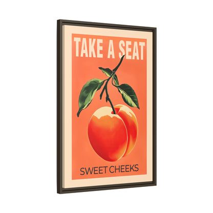 Framed Canvas - Sweet Cheeks Peach