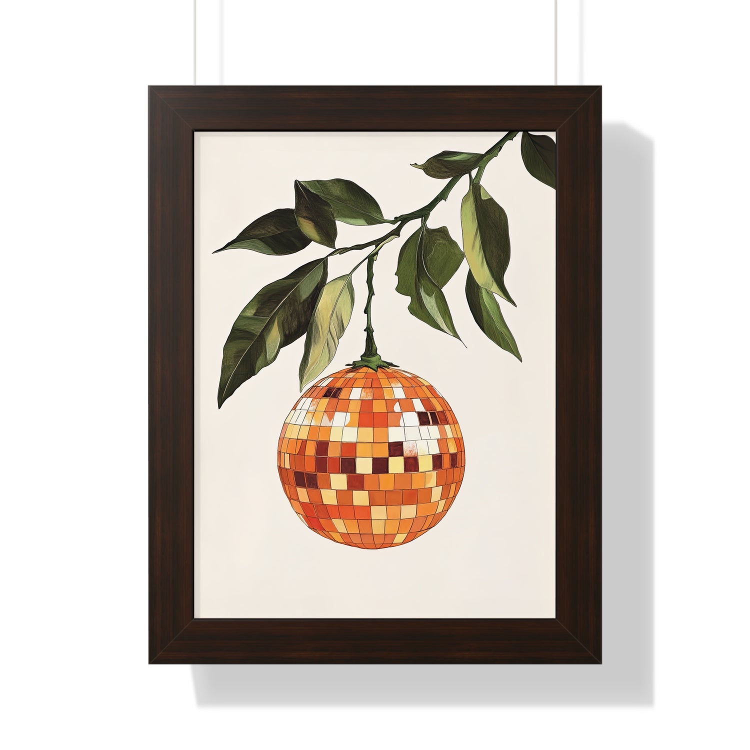 Framed Paper Print - Citrus Disco Glow Drop