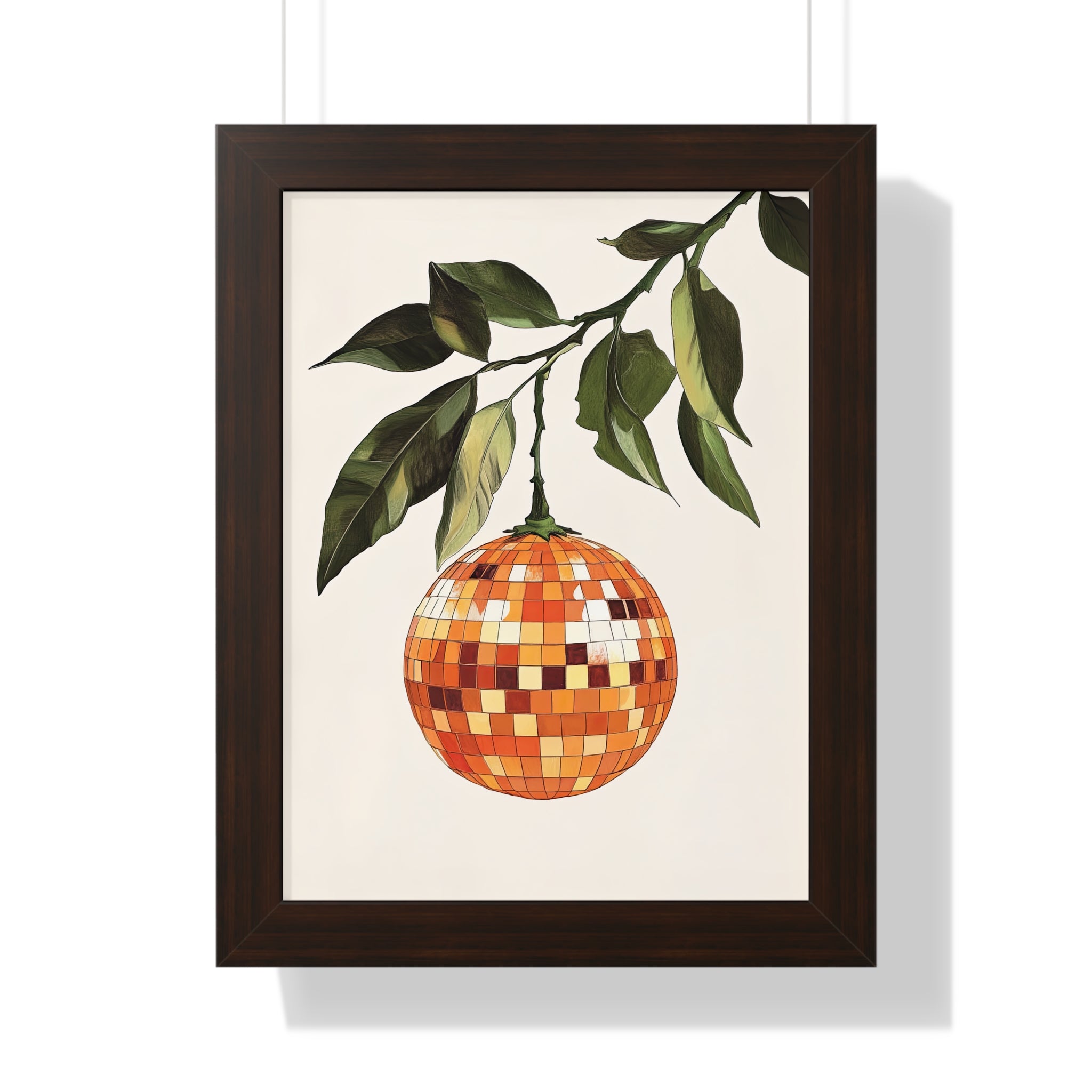 Framed Paper Print - Citrus Disco Glow Drop