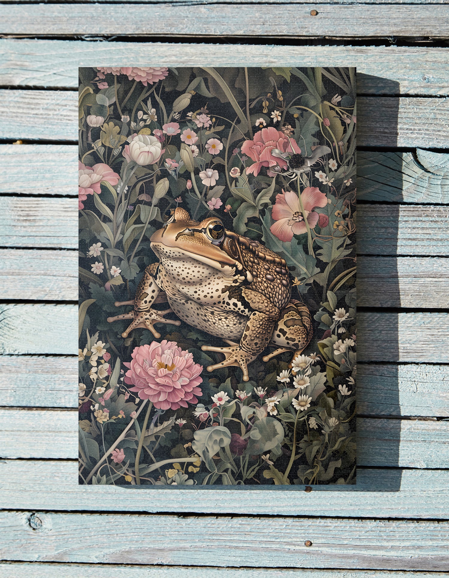 .75&quot; Matte Canvas - Enchanted Frog&