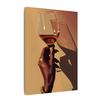 .75" Matte Canvas - Golden Hour Wine Toast