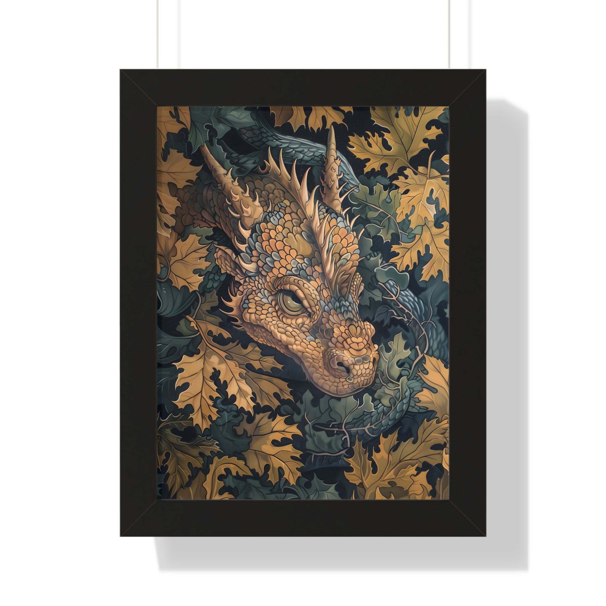 Framed Paper Print - Enchanted Forest Dragon