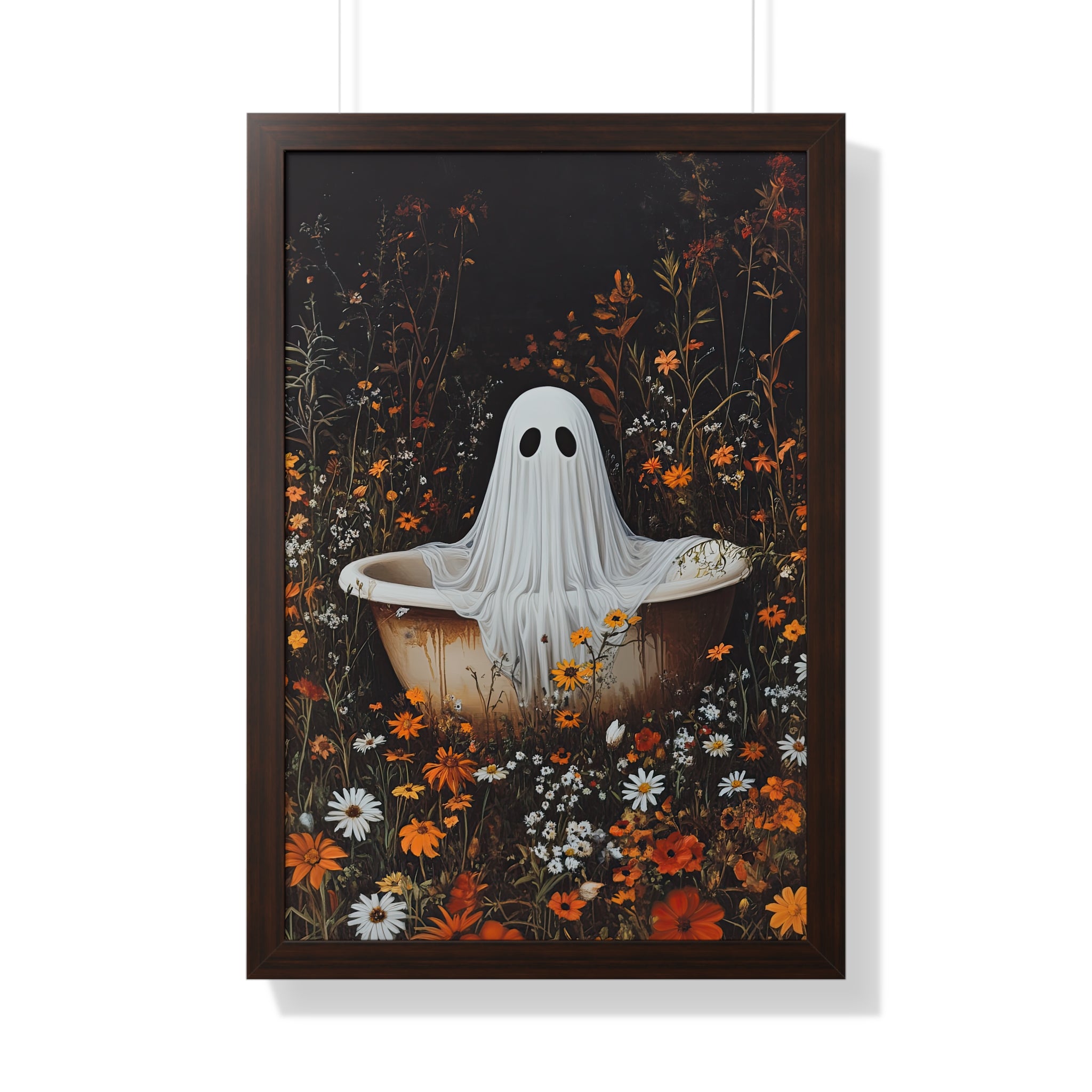 Framed Paper Print - Wildflower Bathtub Ghost