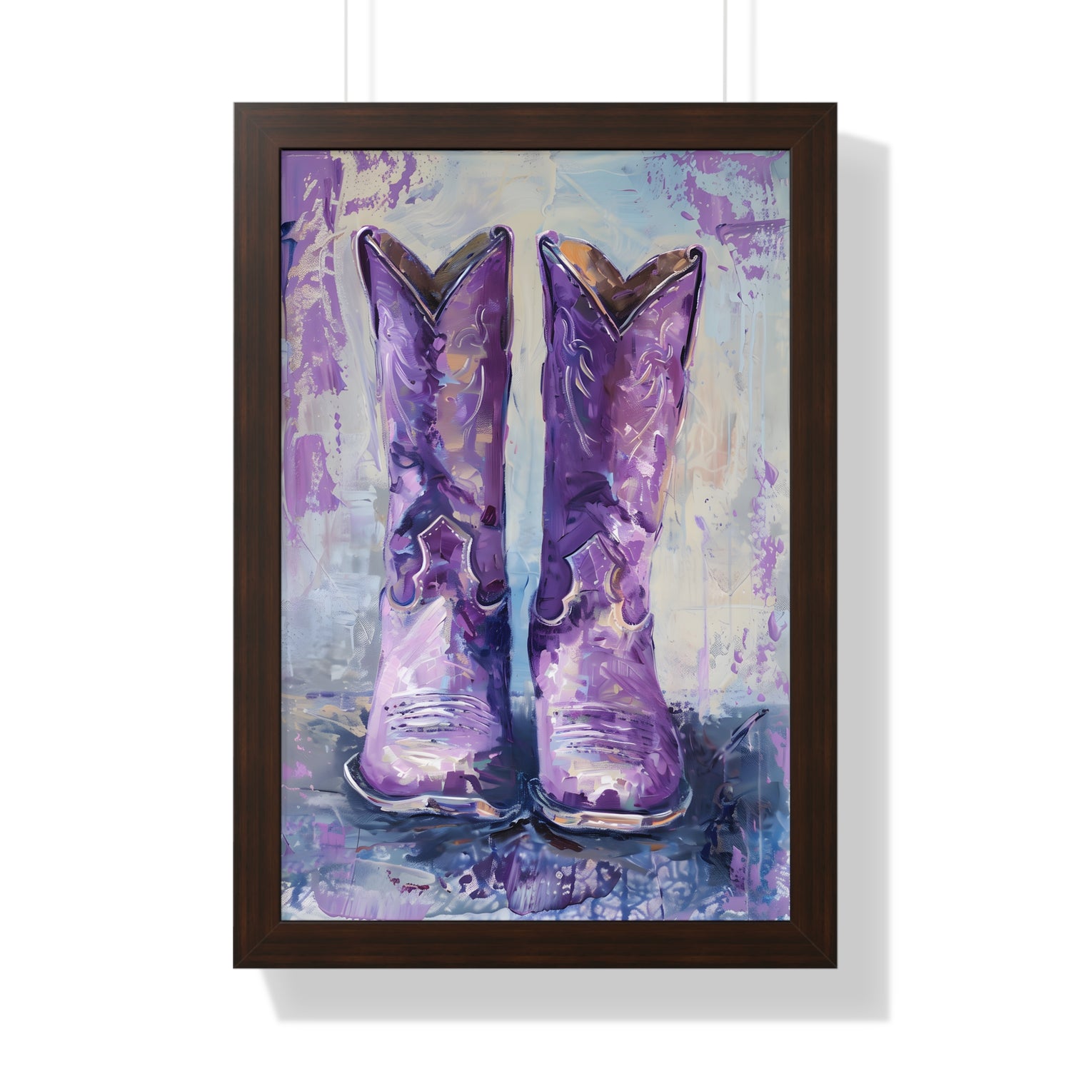 Framed Paper Print - Violet Cowgirl Spirit