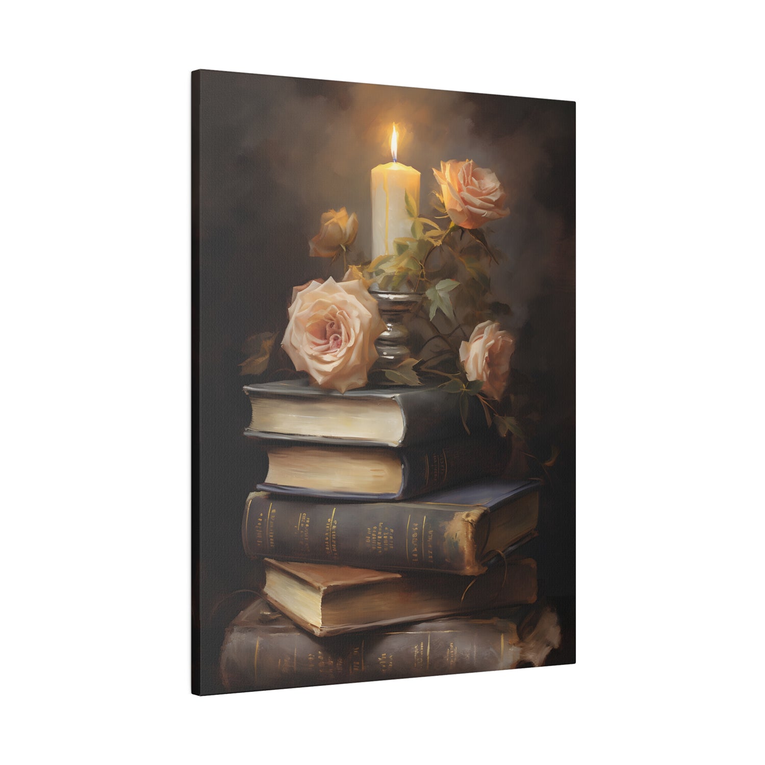 .75&quot; Matte Canvas - Literary Rose Glow