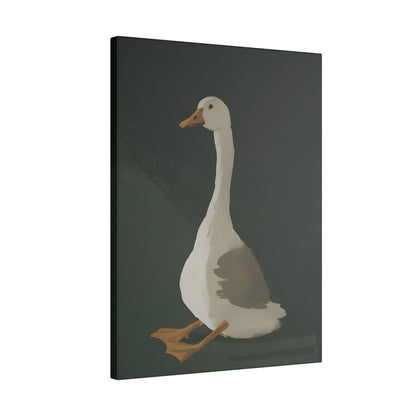 .75" Matte Canvas - Sitting Goose in Spotlight