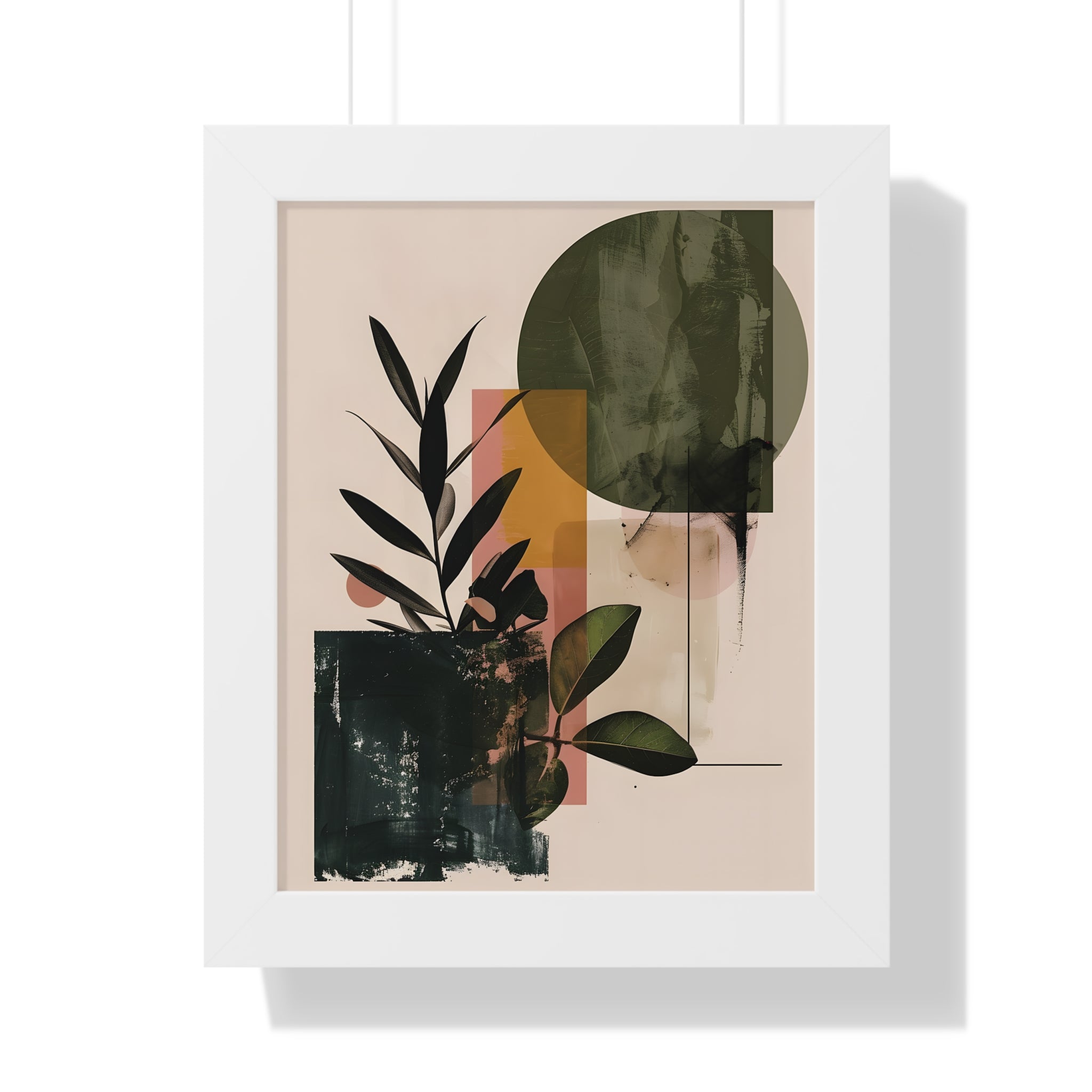 Framed Paper Print - Sage Geometry Botanicals