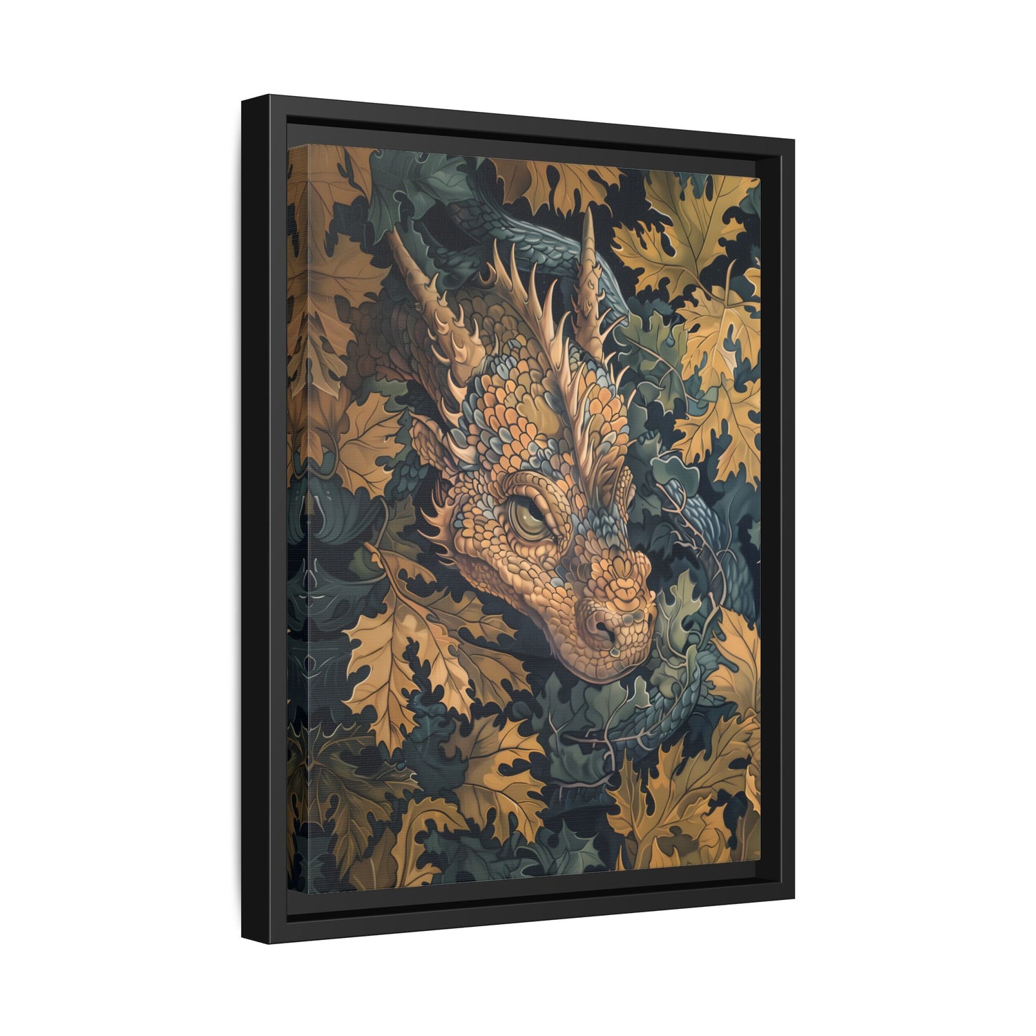 Framed Canvas - Enchanted Forest Dragon