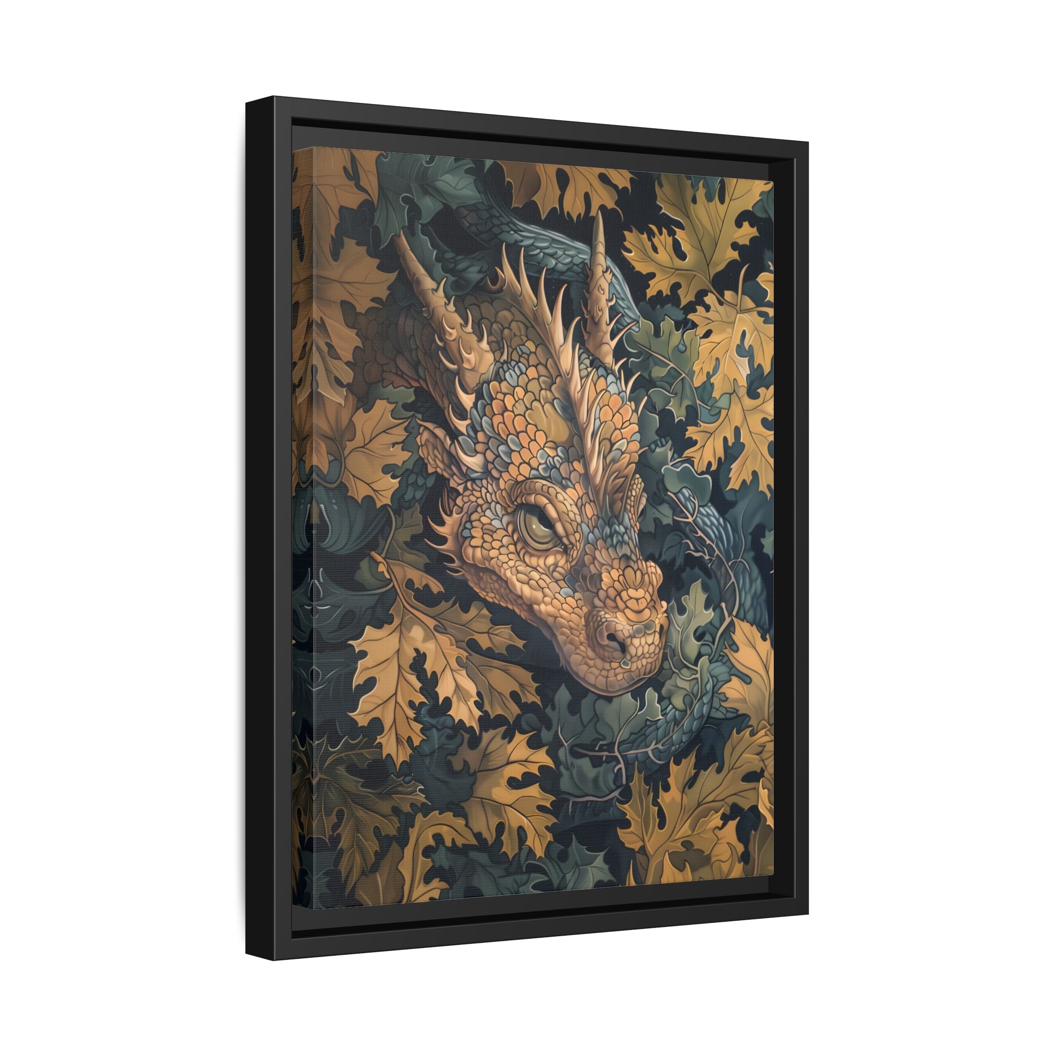 Framed Canvas - Enchanted Forest Dragon