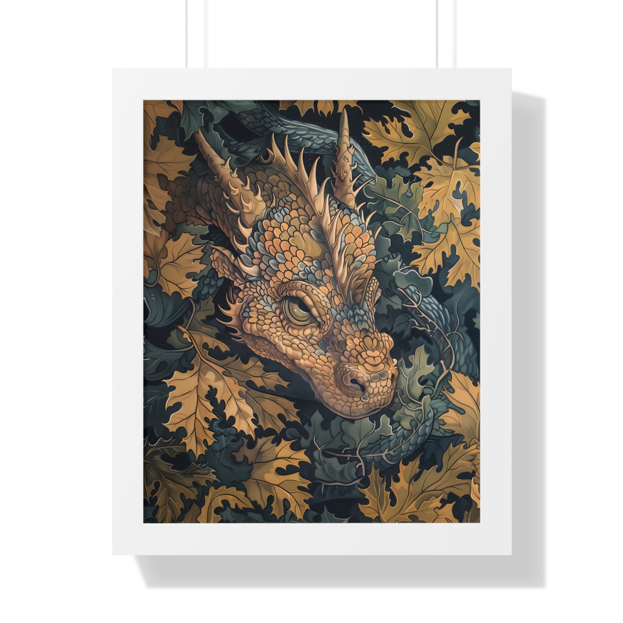 Framed Paper Print - Enchanted Forest Dragon