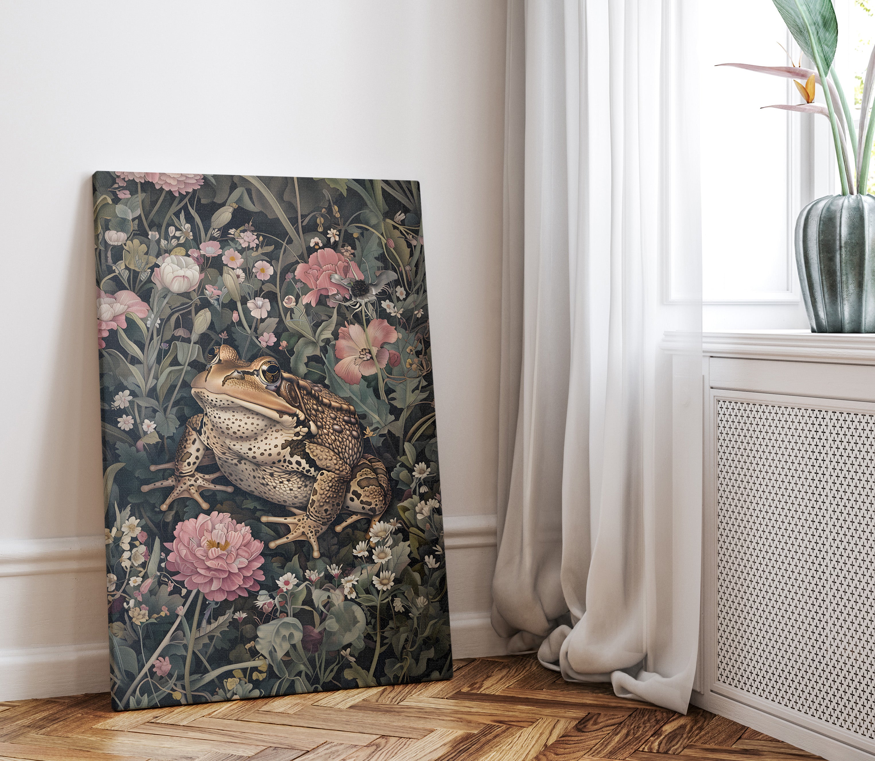 .75&quot; Matte Canvas - Enchanted Frog&