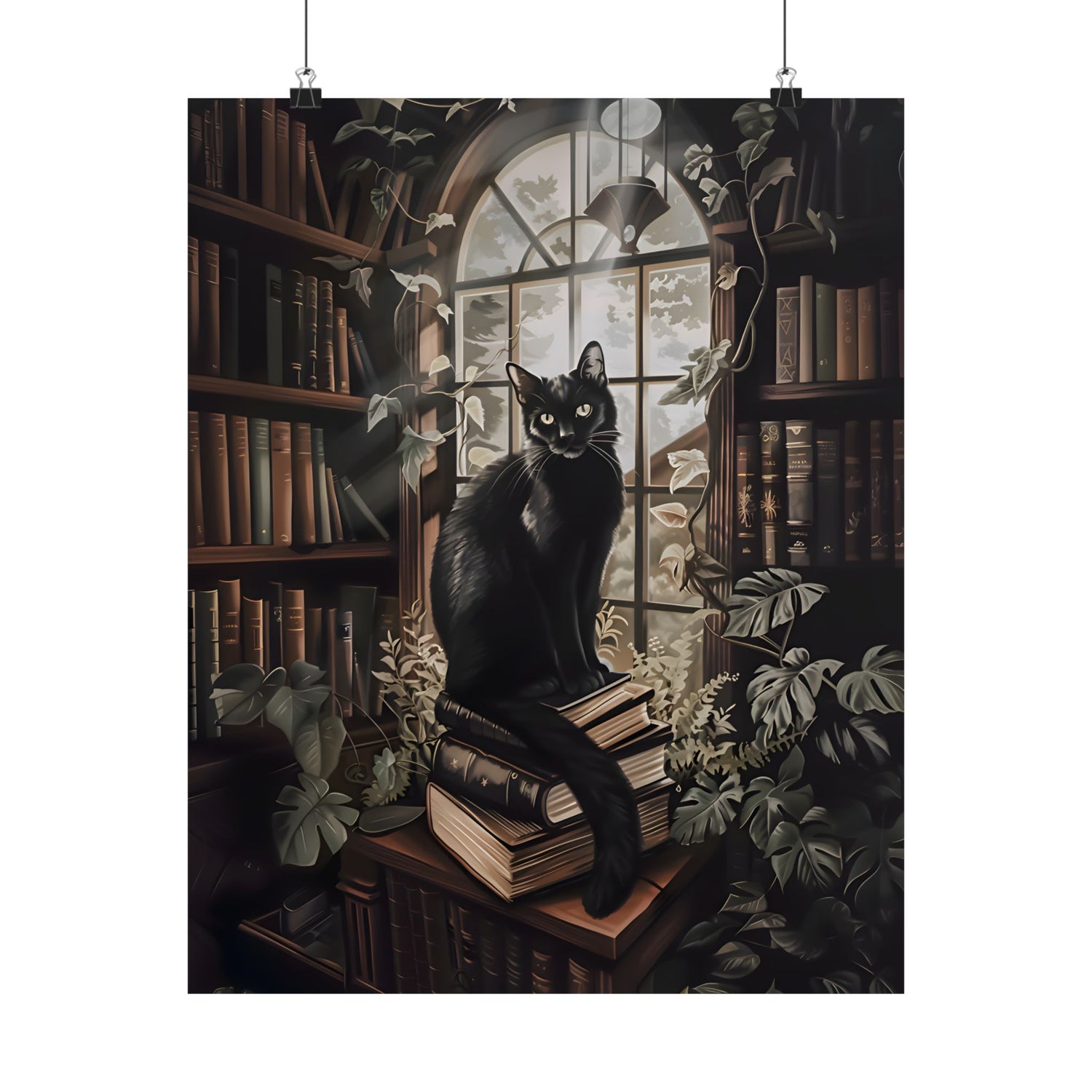 Book Hoarder Feline Gaze