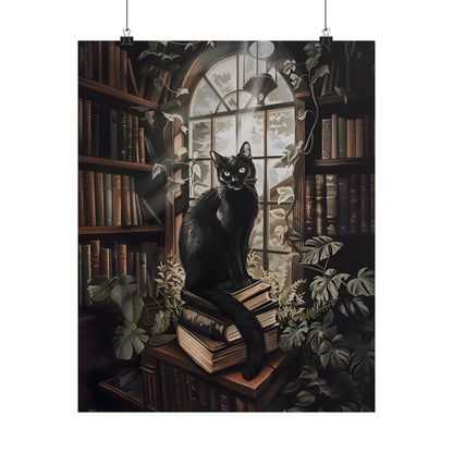 Book Hoarder Feline Gaze