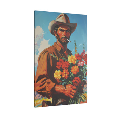 .75" Matte Canvas - Rugged Blooms Cowboy