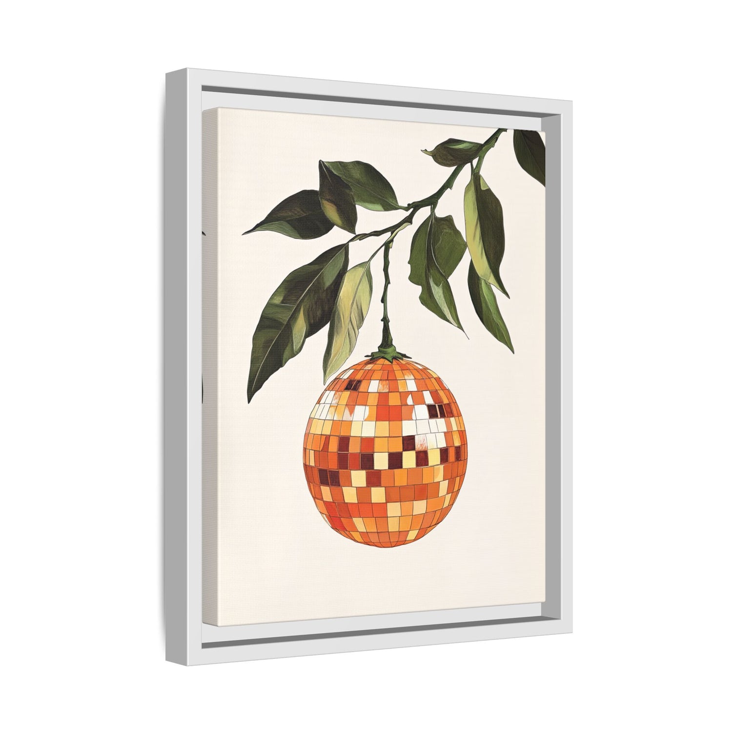 Framed Canvas - Citrus Disco Glow Drop