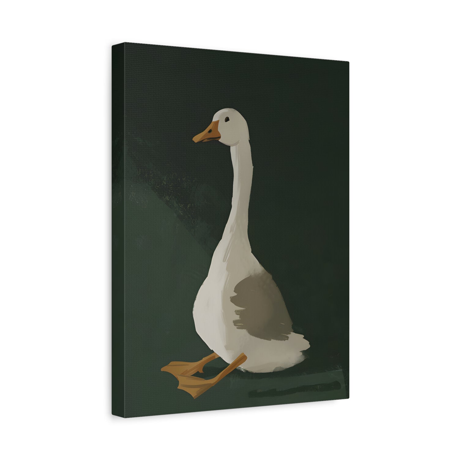 1.25" Matte Canvas - Sitting Goose in Spotlight