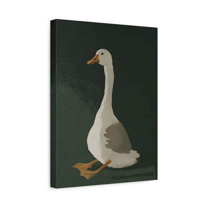 1.25" Matte Canvas - Sitting Goose in Spotlight