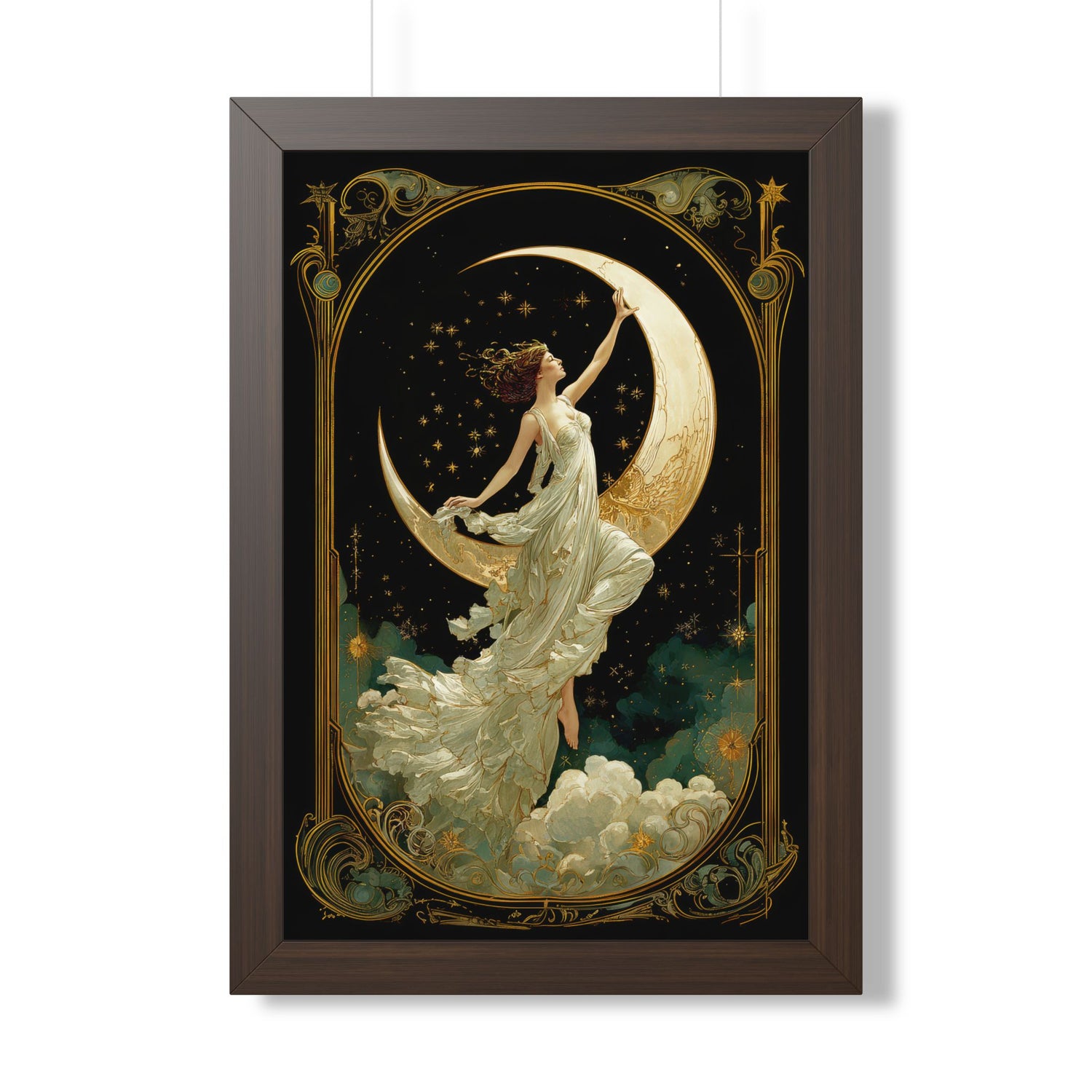 Framed Paper Print - Moon Goddess Ascending
