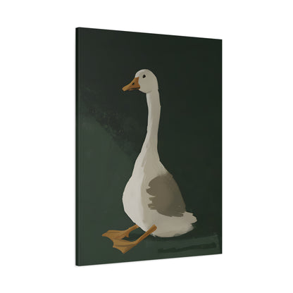 1.25" Matte Canvas - Sitting Goose in Spotlight