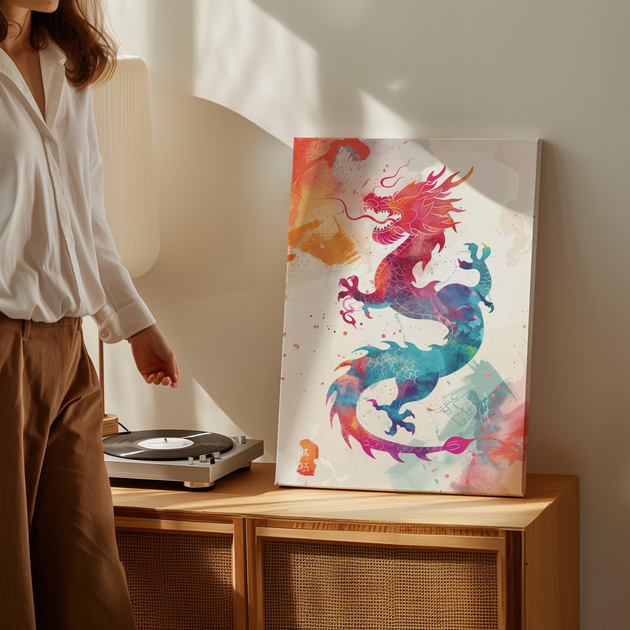 .75&quot; Matte Canvas - Dragon&