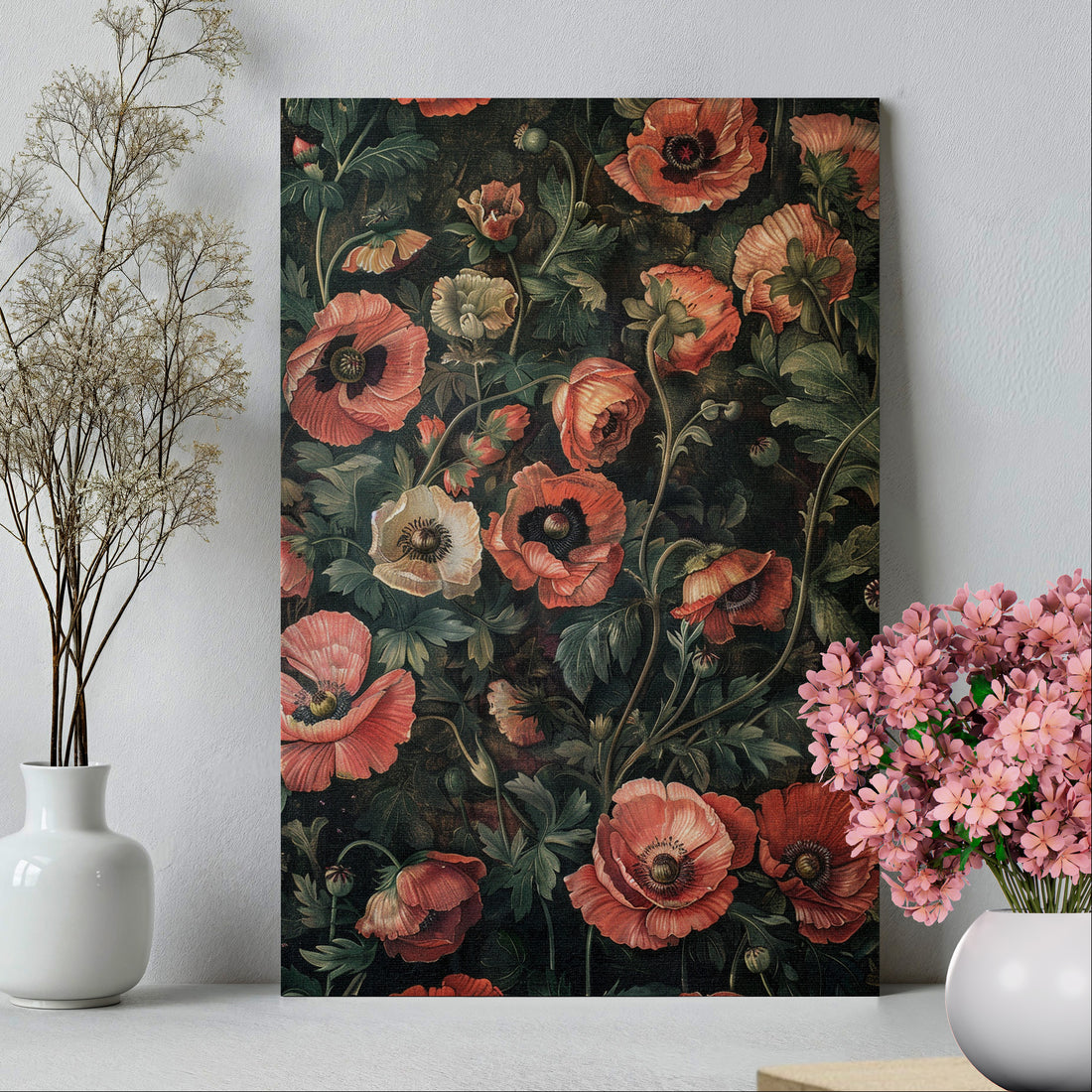 .75&quot; Matte Canvas - Enchanted Poppy Reverie