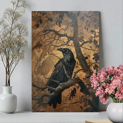 .75&quot; Matte Canvas - Majestic Raven&