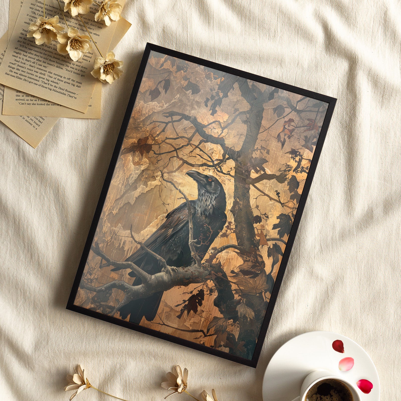 Framed Paper Print - Majestic Raven&