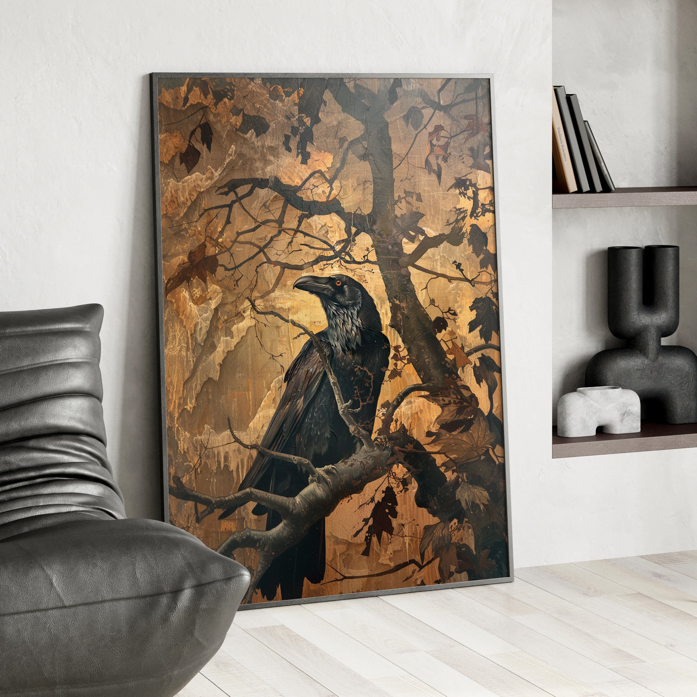 Framed Paper Print - Majestic Raven&