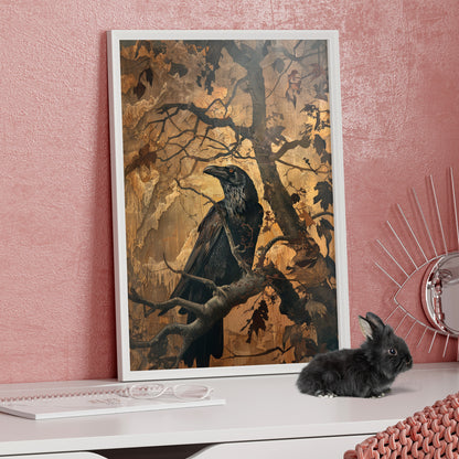 Framed Paper Print - Majestic Raven&